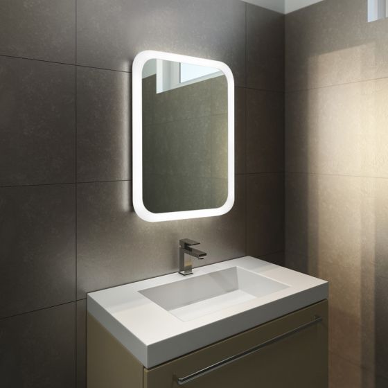 Halo Tall LED Light Bathroom Mirror (Shaver)