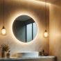 Round Backlit Bathroom Mirror (Shaver)