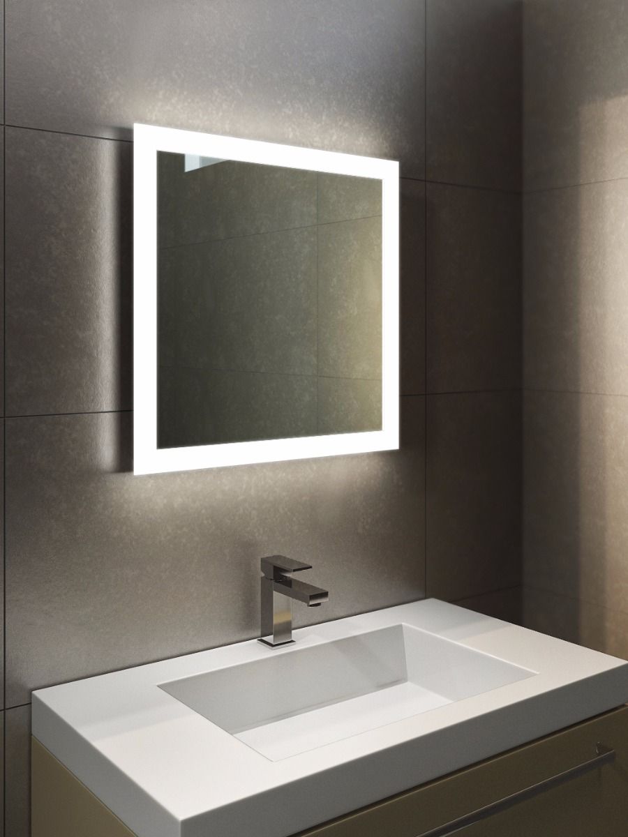 Audio Halo Led Light Bathroom Mirror, Double Vanity Mirror With Lights