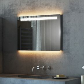 Audio Argent Wide LED Light Bathroom Mirror
