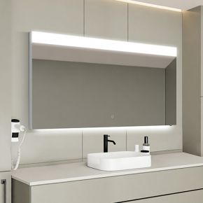Minos Top Light Mirror with Ambient Underlight