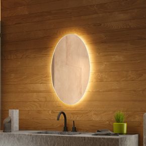 Tall Backlit Bathroom Mirror