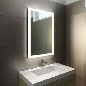 Halo Tall LED Light Bathroom Mirror 841v