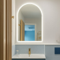 Arched Backlit Bathroom Mirror (Slim)
