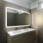 Halo Wide LED Light Bathroom Mirror (Slim)