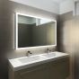 Halo Wide LED Light Bathroom Mirror (Slim)