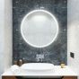 Round Halo Edge Bathroom Mirror (Shaver)