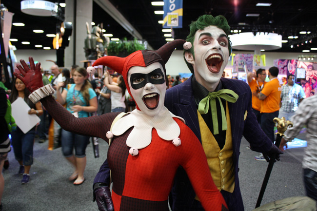 Joker and Harley Quinn costumes from comicon